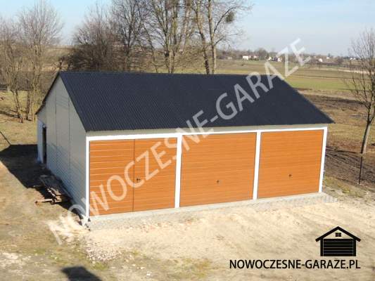 Garaż 9x7m, Biały