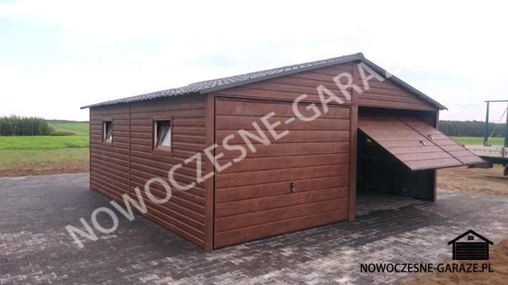 Garaż 6x6m Orzech