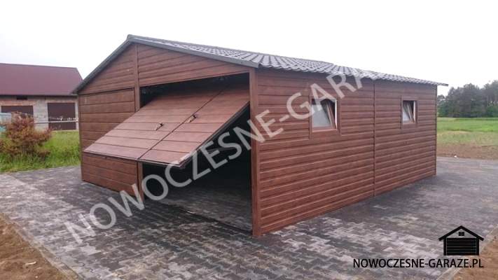 Garaż 6x6m Orzech