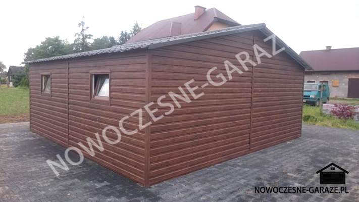 Garaż 6x6m Orzech