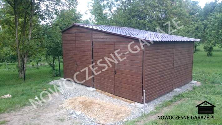 Garaż 6x6m Orzech