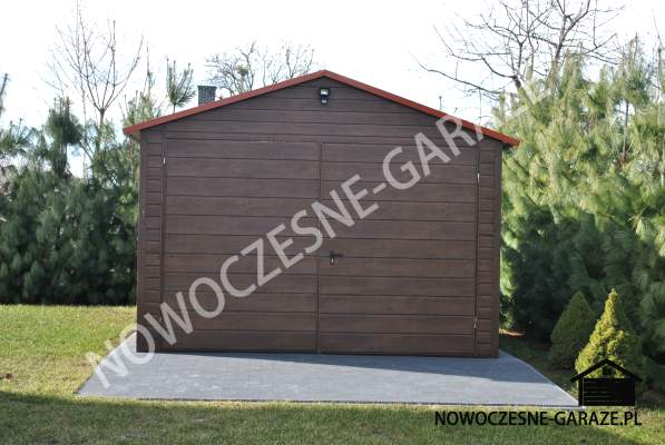 Garaż 3.5x5.5m Orzech